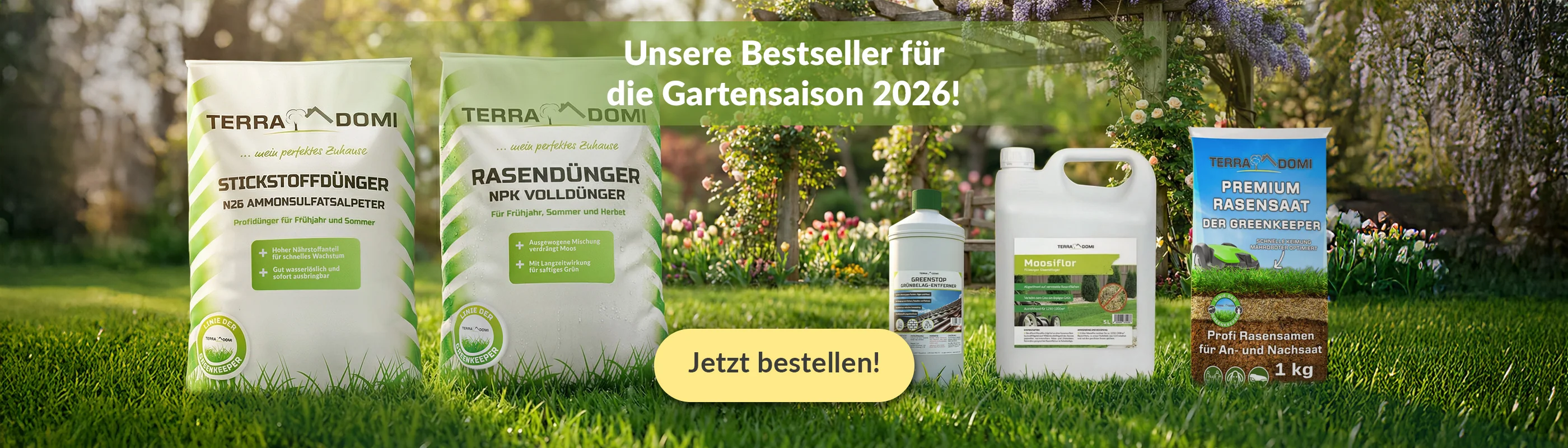 Premium Gartenpflege direkt vom Hersteller