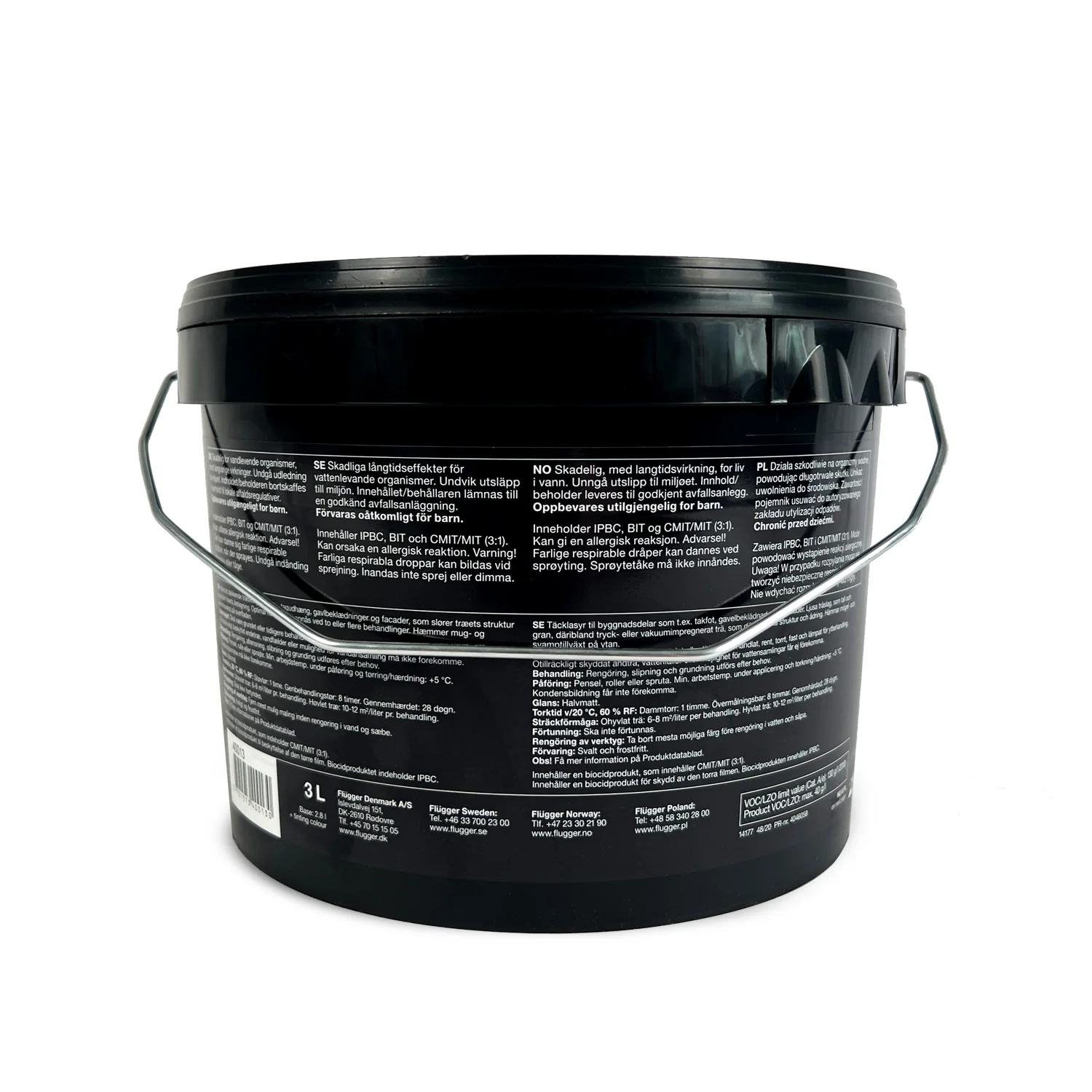 TerraDomi 3 Liter Außenfarbe Weiß | diffusionsfähige und seidenmatte Holzfarbe - Image 2