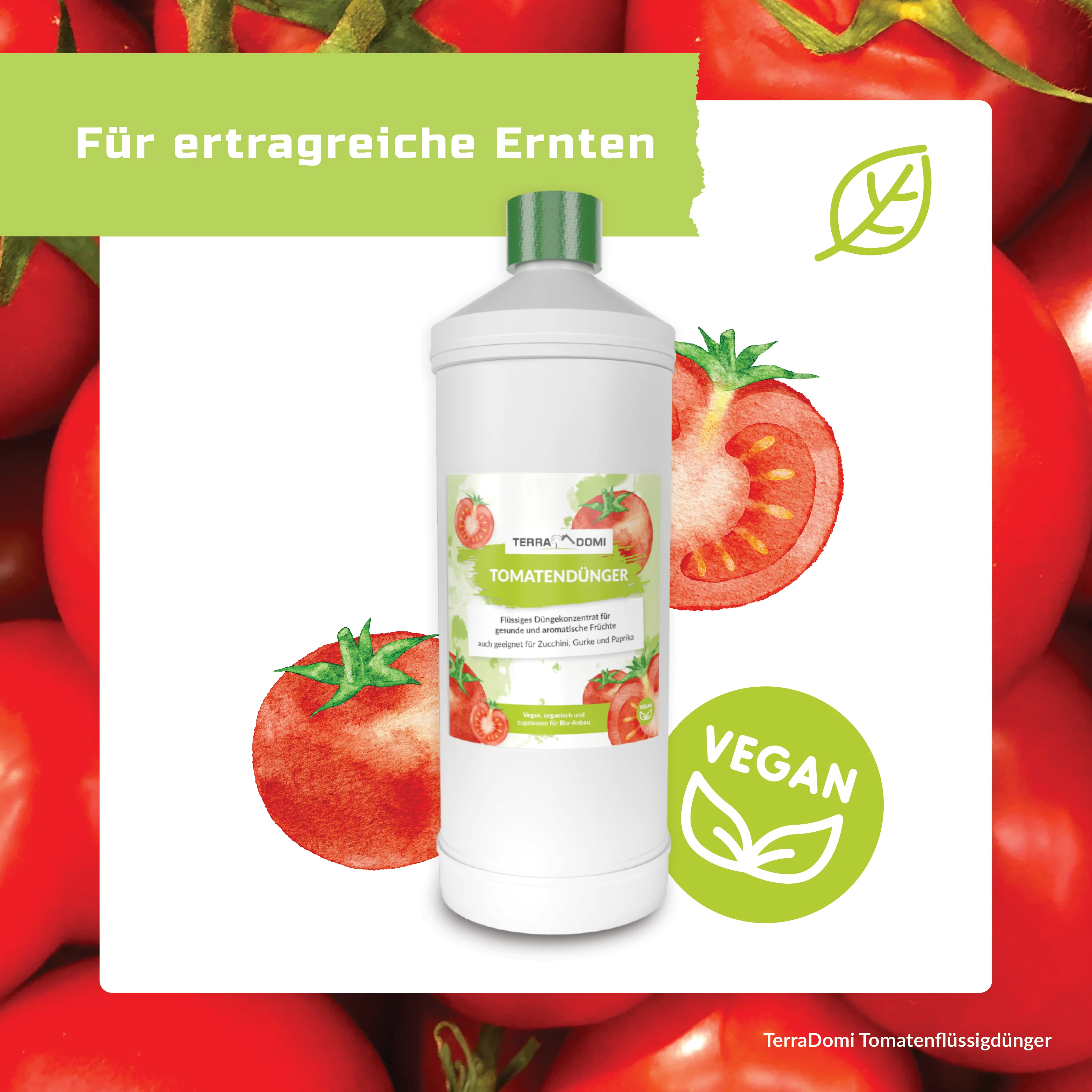 TerraDomi Tomatendünger 1 Liter Flüssigdünger Konzentrat - Image 4
